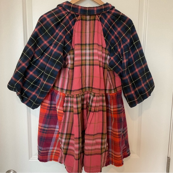Free People We the Free Moon Bay mixed plaid top - Picture 3 of 13